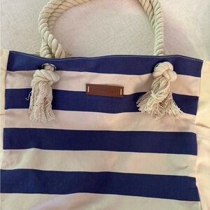 Nautical Striped Tote Bag